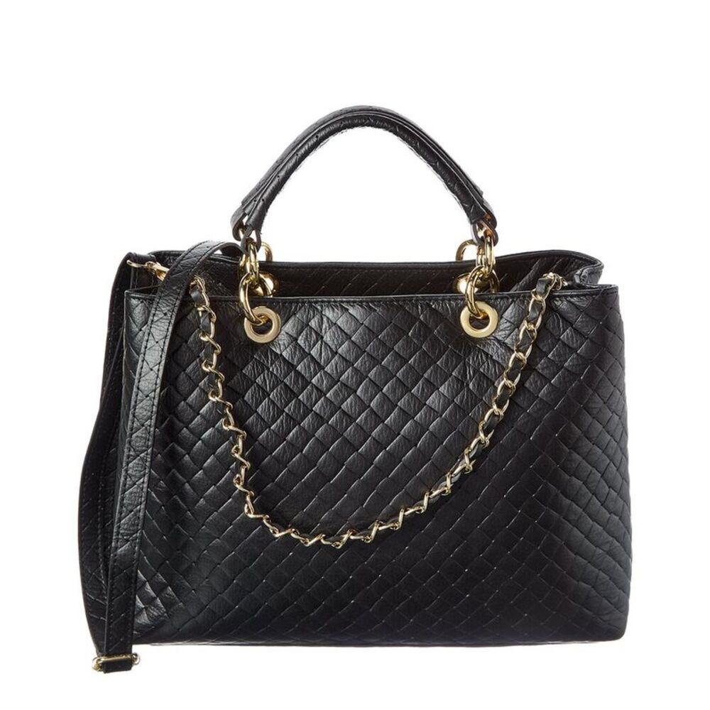 Isabella Rossetti Elspeth Leather Handbag, Black